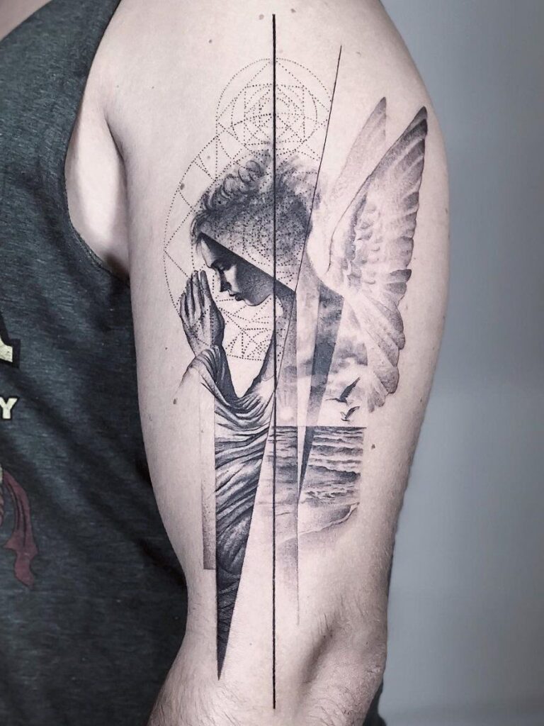 120+ Gorgeous Guardian Angel Tattoos Designs With Meanings (2023) -  TattoosBoyGirl