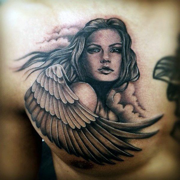 Guardian Angel Tattoos 34