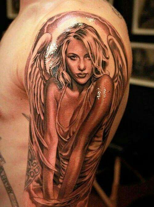 Guardian Angel Tattoos 55