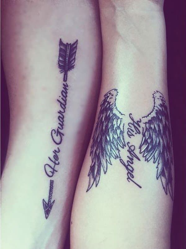 Guardian Angel Tattoos 76