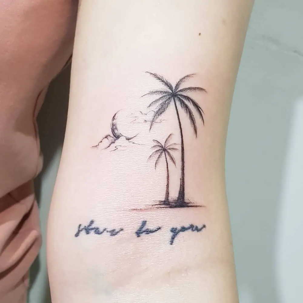 Palm Tree Tattoos 10