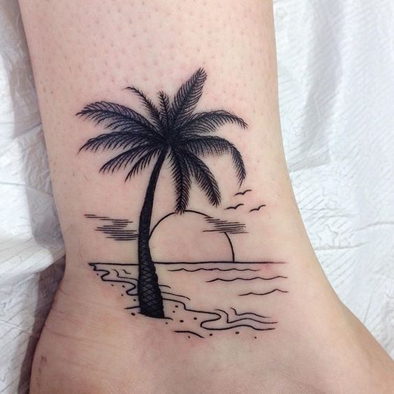 Palm Tree Tattoos 107