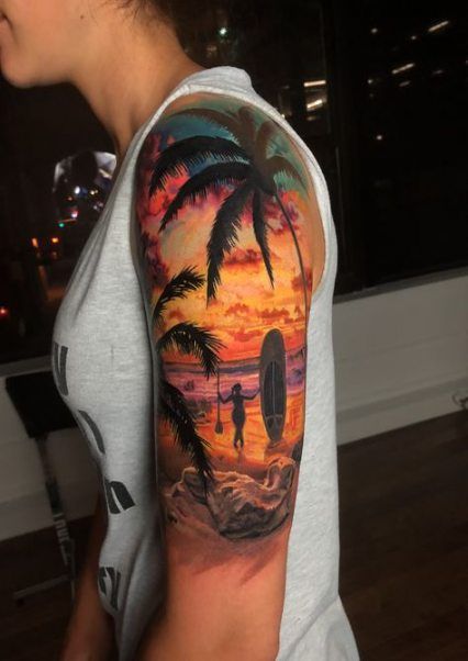 Palm Tree Tattoos 108