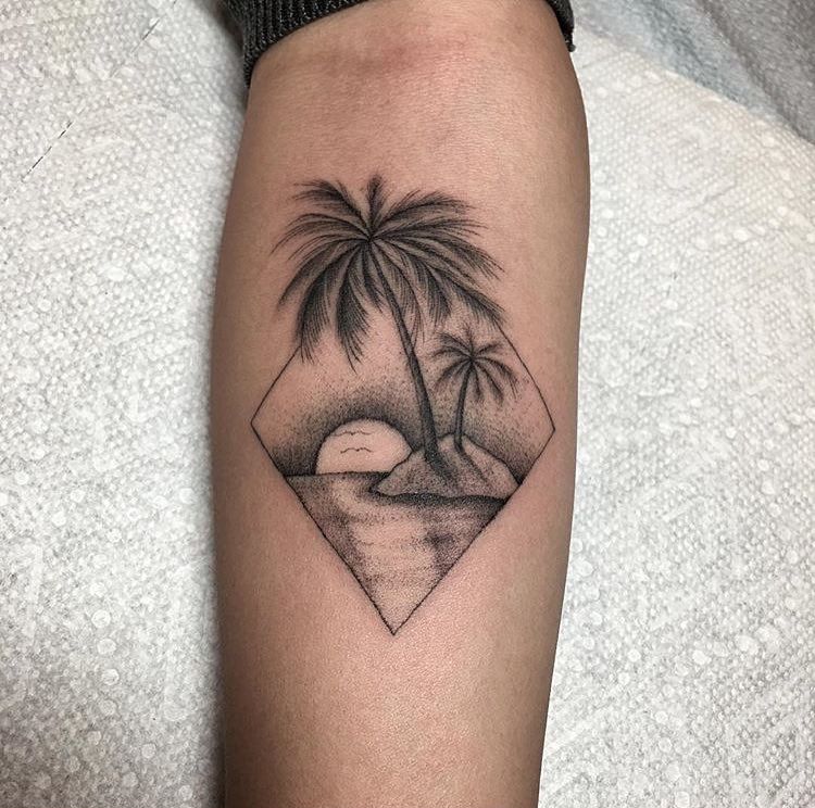Palm Tree Tattoos 110