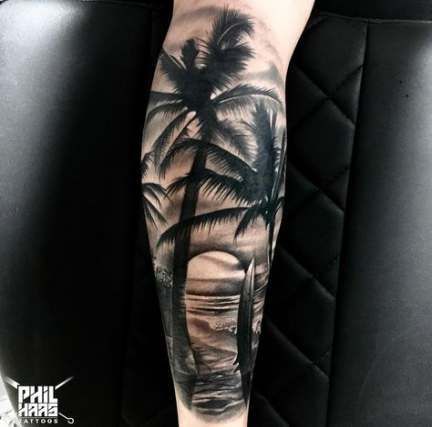Palm Tree Tattoos 119
