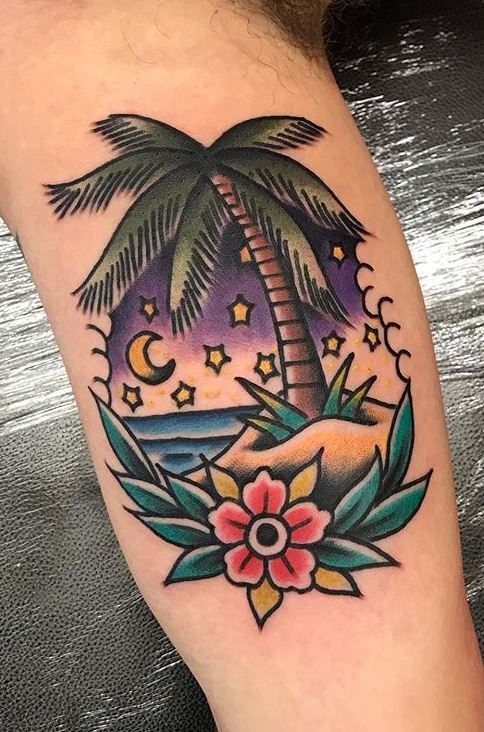Palm Tree Tattoos 122