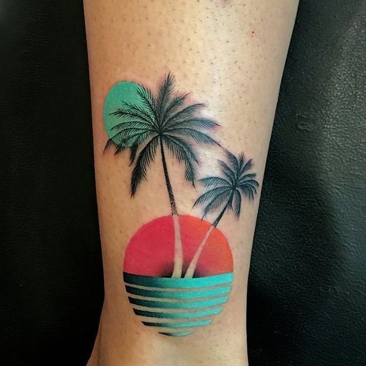 Palm Tree Tattoos 132