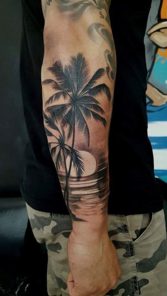 Palm Tree Tattoos 163