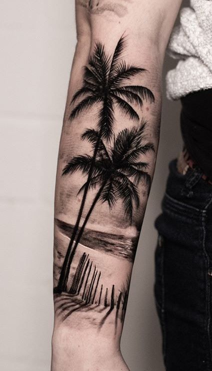 Palm Tree Tattoos 184