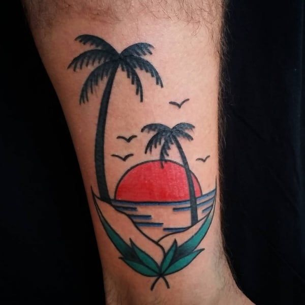 Palm Tree Tattoos 33