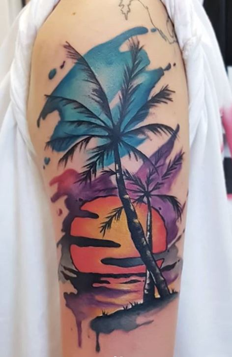 Palm Tree Tattoos 6