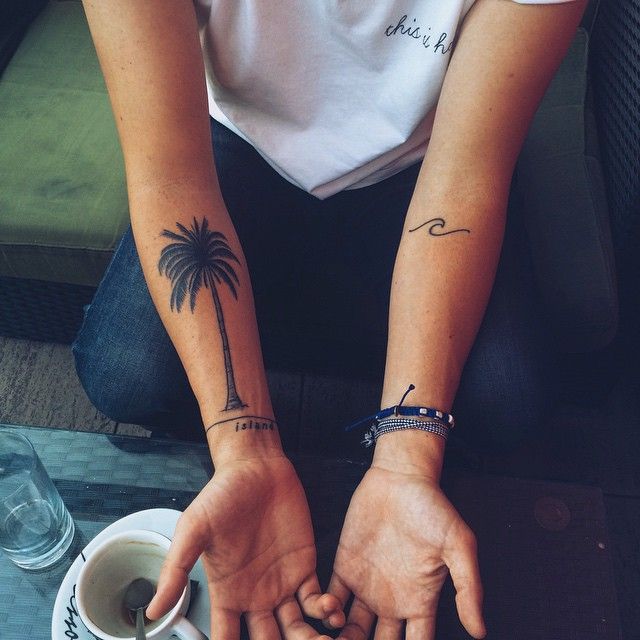 Palm Tree Tattoos 73