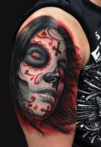 Santa Muerte Tattoos 10