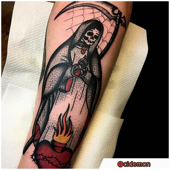 Santa Muerte Tattoos 5