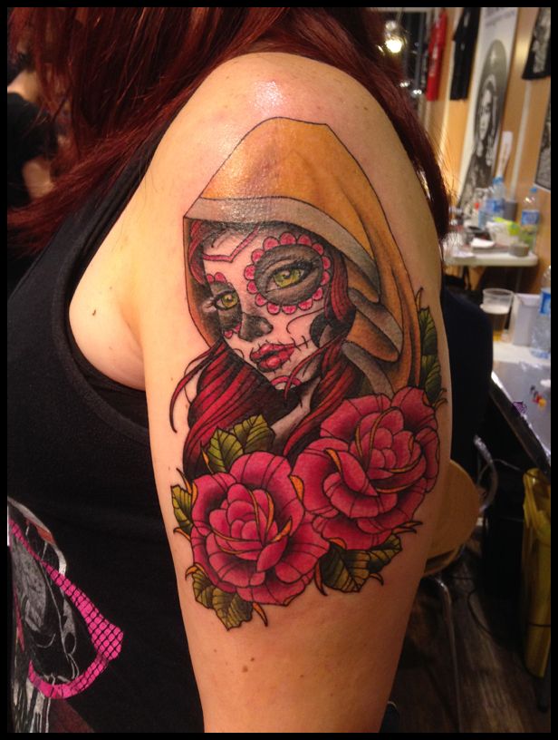 Santa Muerte Tattoos 60