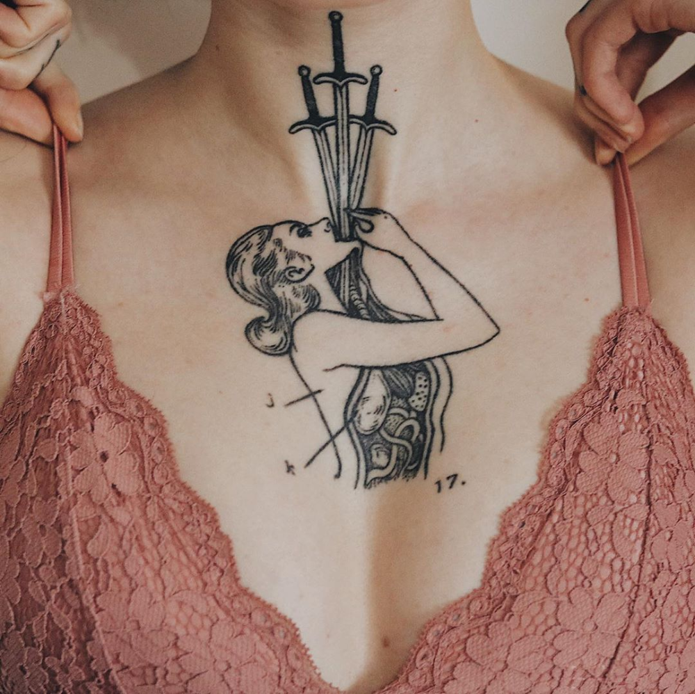 Throat Tattoos 1