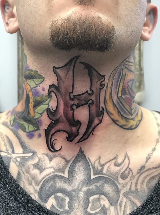 Throat Tattoos 13