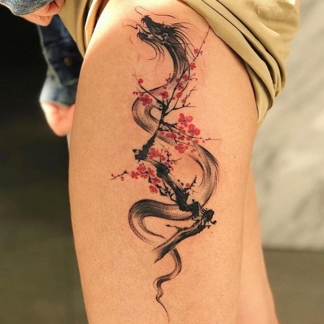 Chinese Dragon Tattoos 110