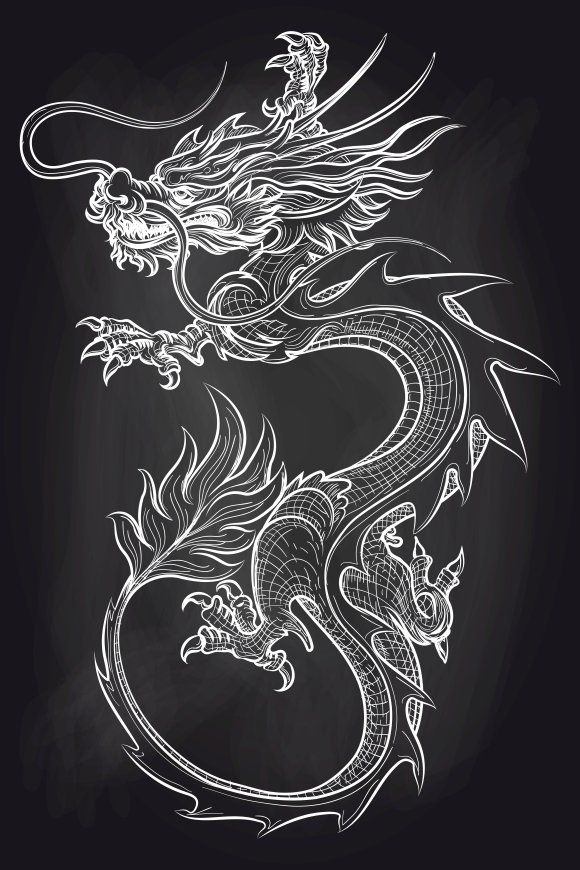 Chinese Dragon Tattoos 31