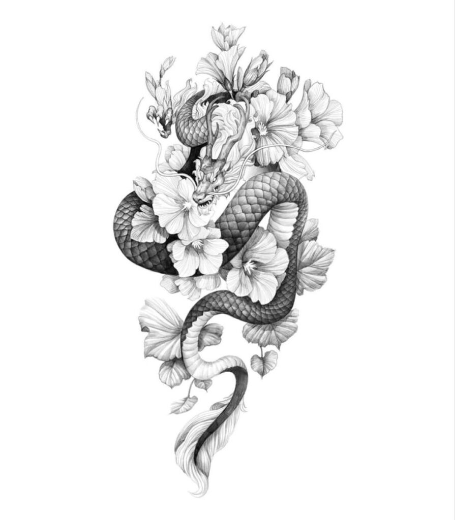 Chinese Dragon Tattoos 40