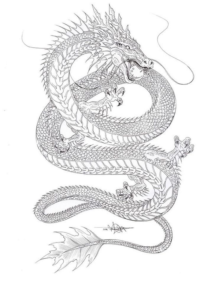 Chinese Dragon Tattoos 70