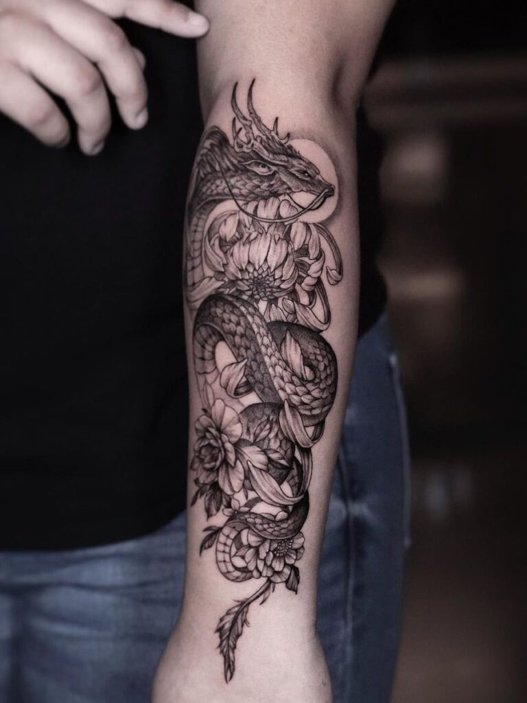 Chinese Dragon Tattoos 77