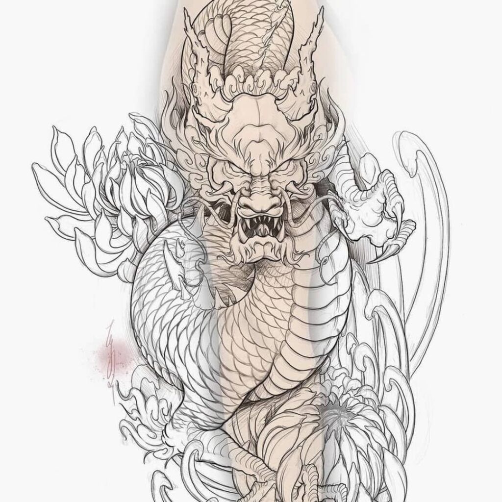 Chinese Dragon Tattoos 80