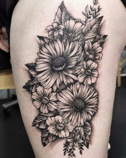 Daisy Tattoos 17