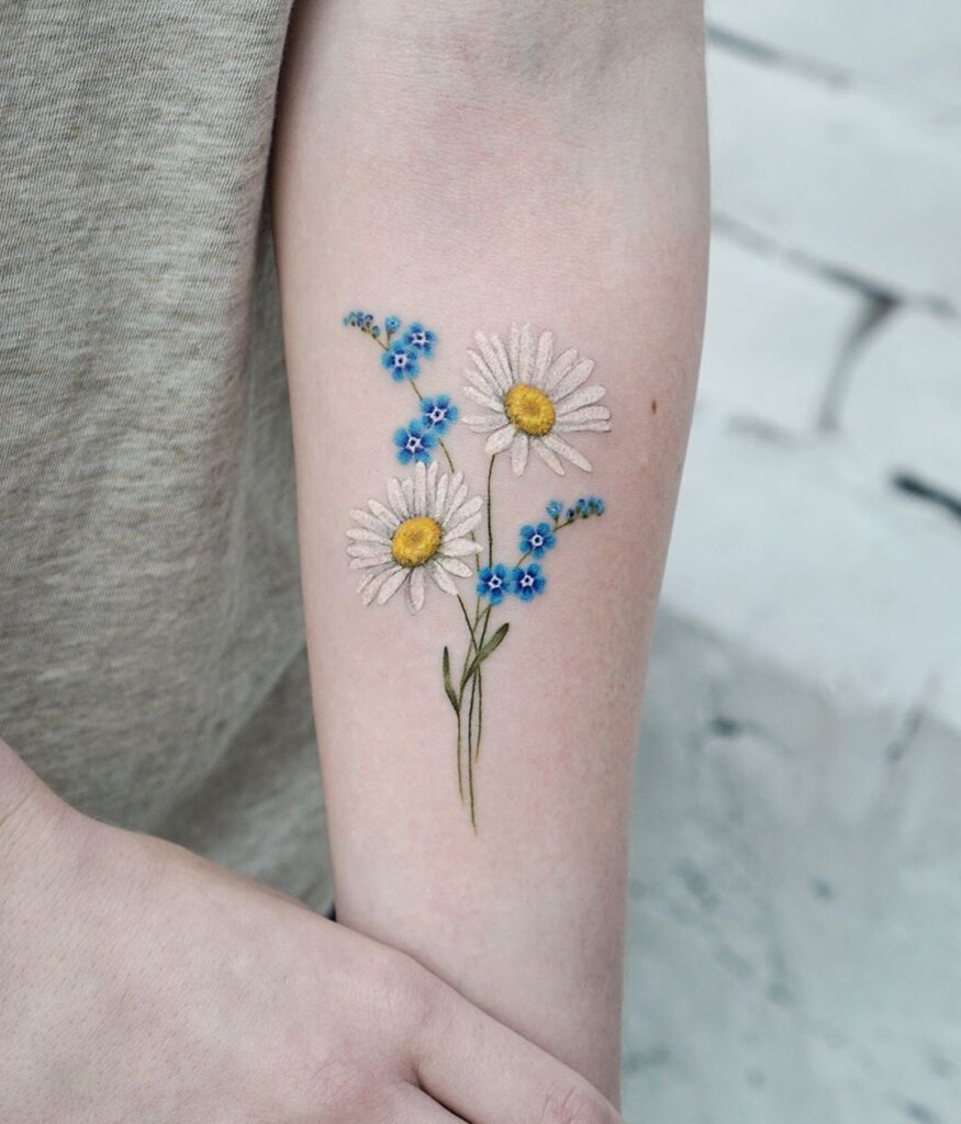 Daisy Tattoos 29