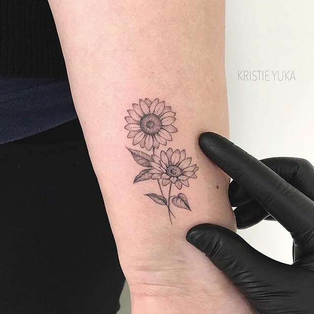 Daisy Tattoos 9