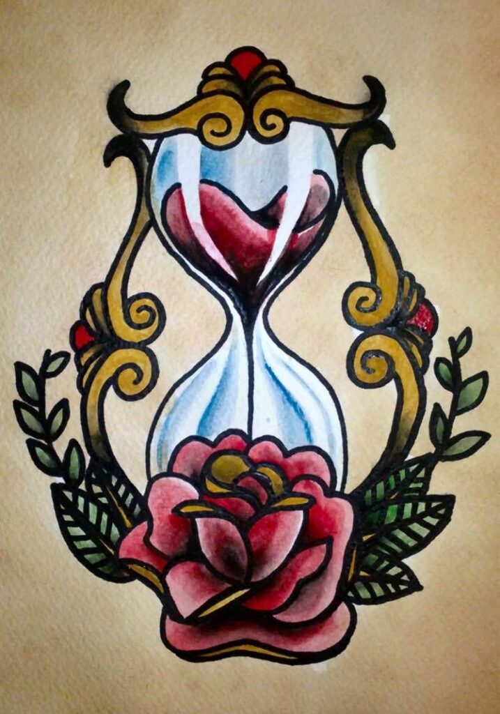 Hourglass Tattoos 108
