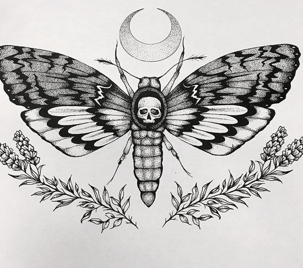 Moth Tattoos 16