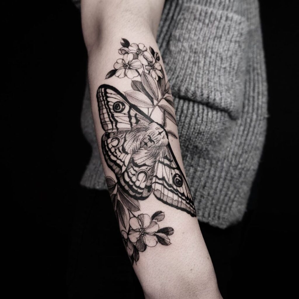 Moth Tattoos 29