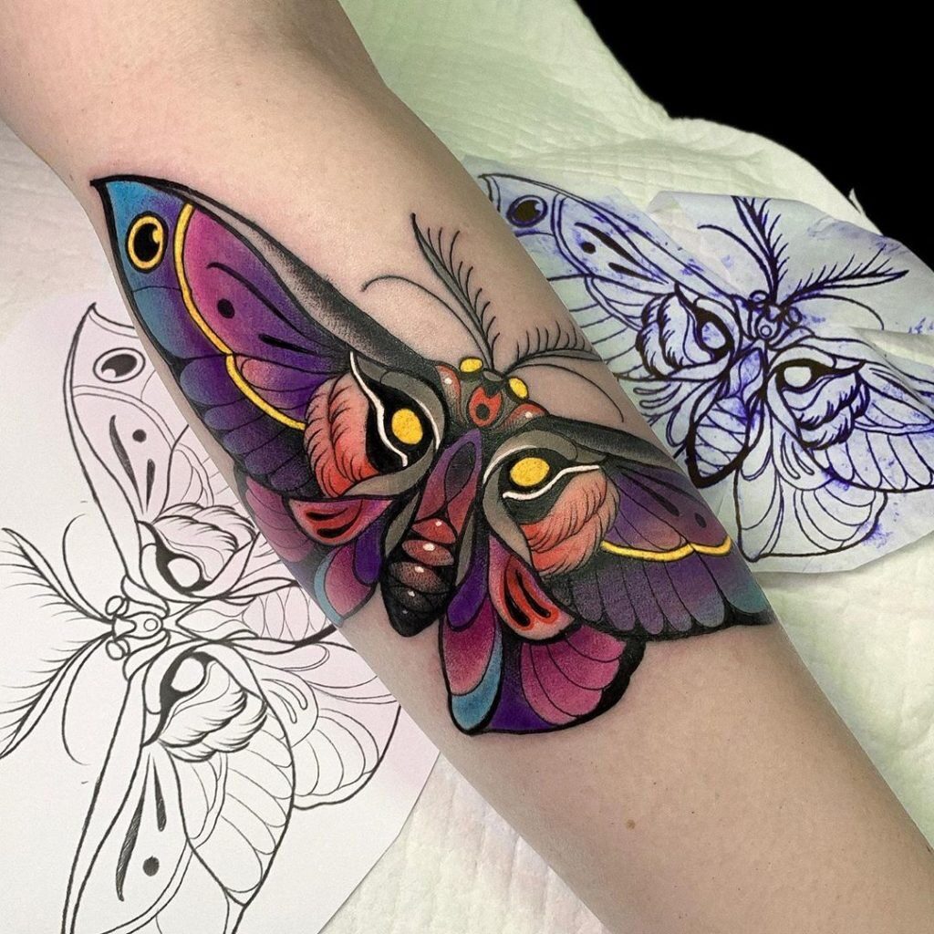 Moth Tattoos 40