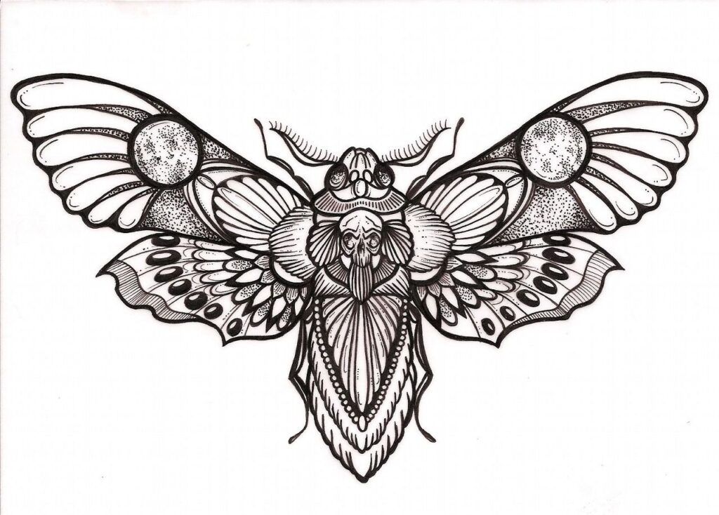Moth Tattoos 60