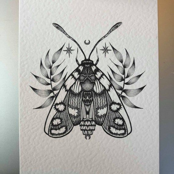 Moth Tattoos 62