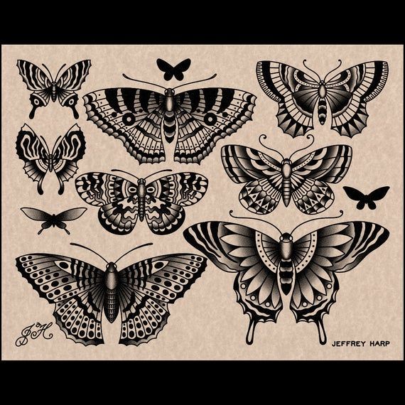 Moth Tattoos 64