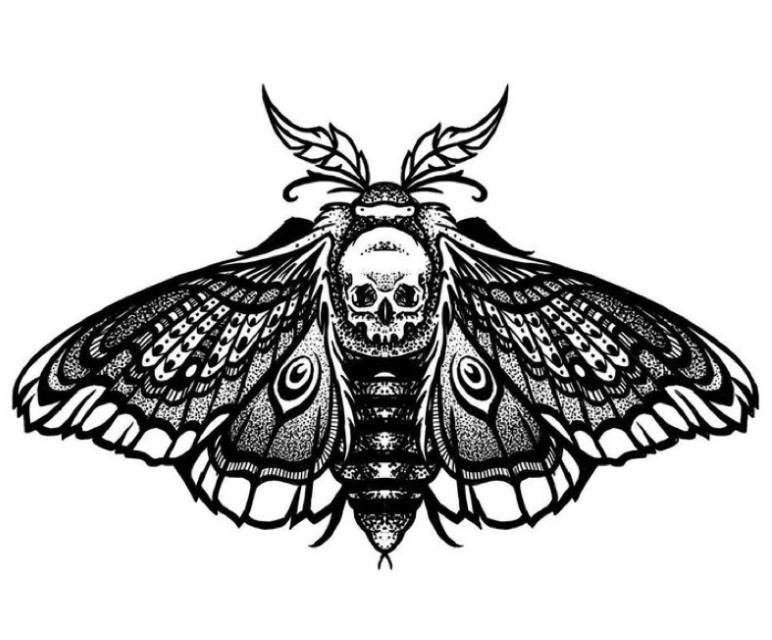 Moth Tattoos 74