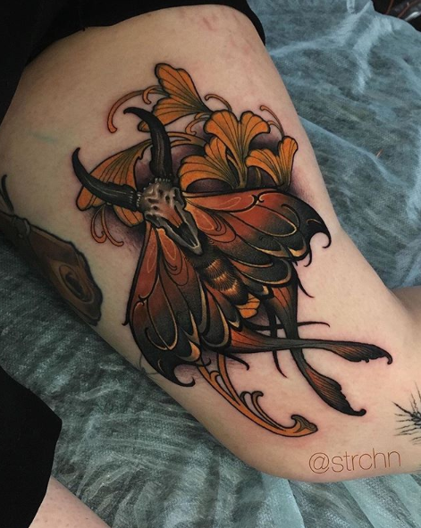 Moth Tattoos 9