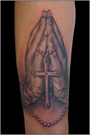 250+ Impressive Praying Hands Tattoo Designs with Meanings (2022 ...