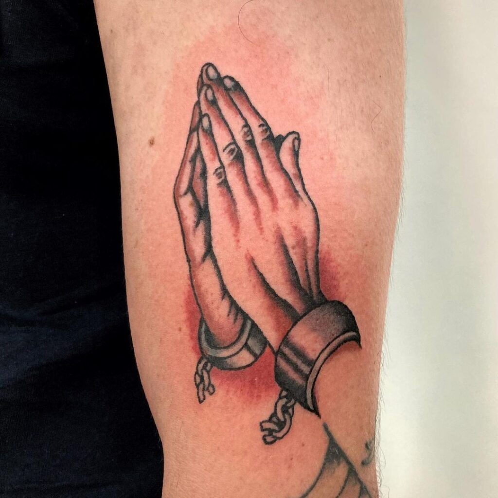 Praying Hand Tattoos 106