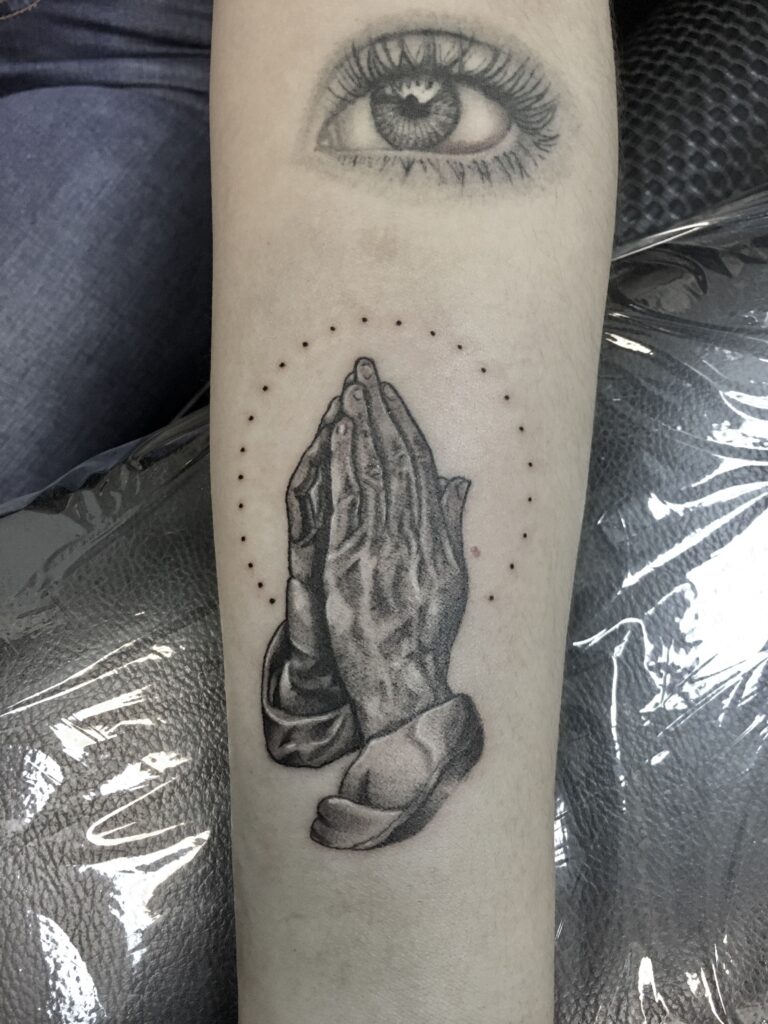 Praying Hand Tattoos 107