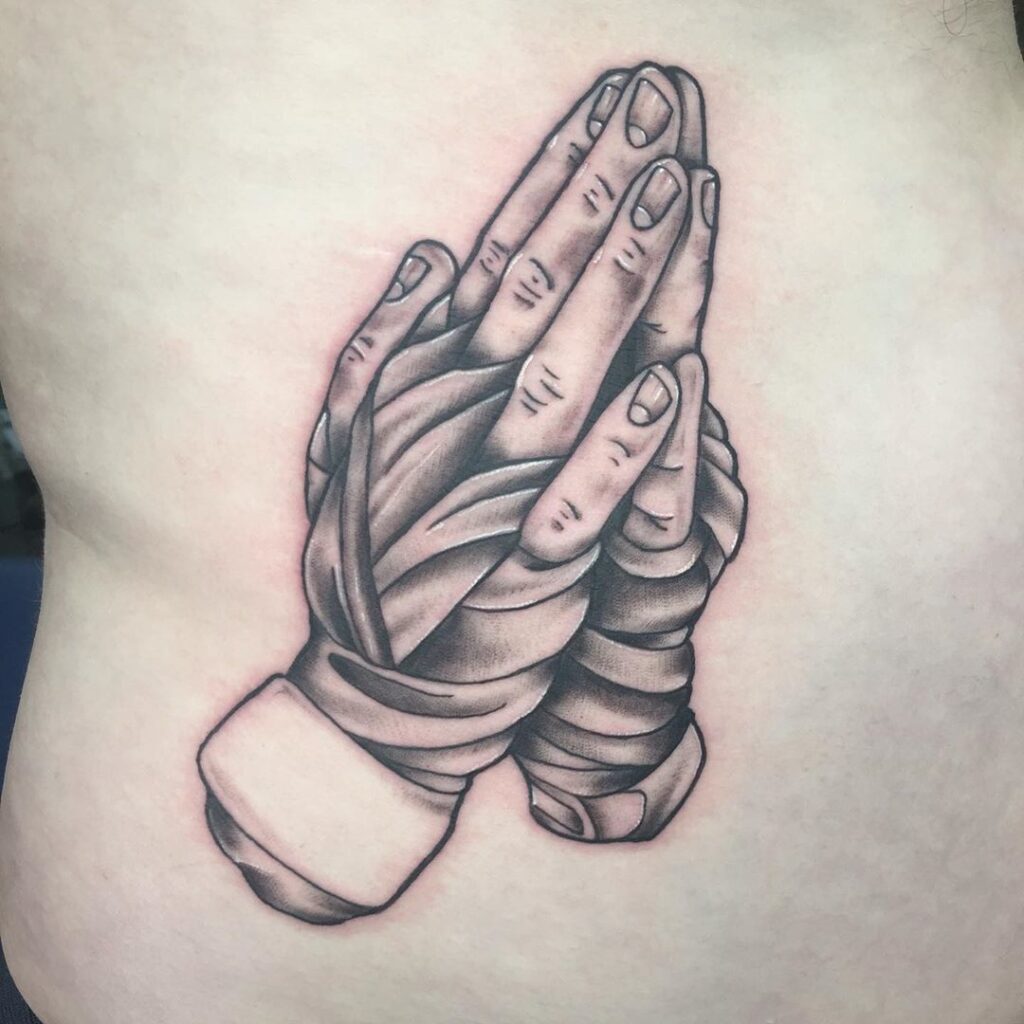 Praying Hand Tattoos 108