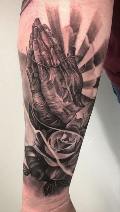 Praying Hand Tattoos 109