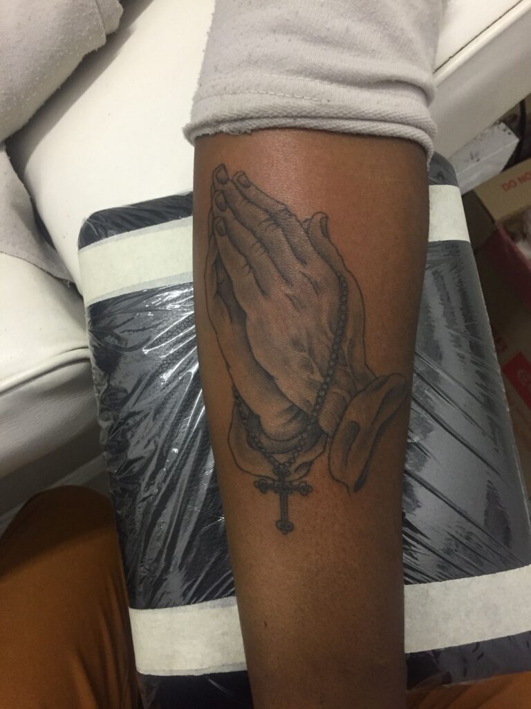 Praying Hand Tattoos 112