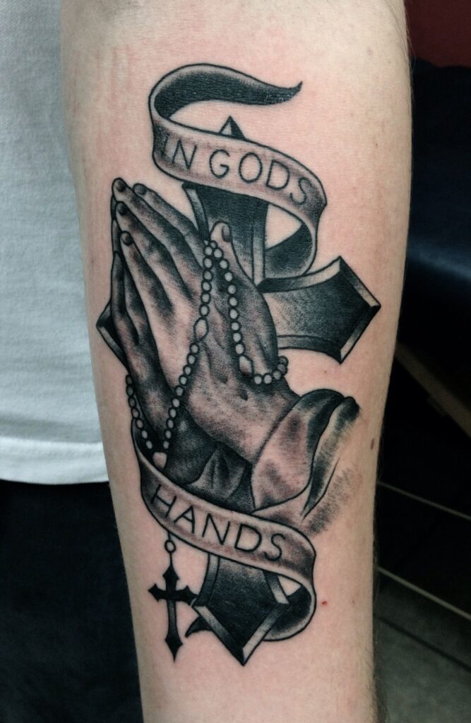 Praying Hand Tattoos 115