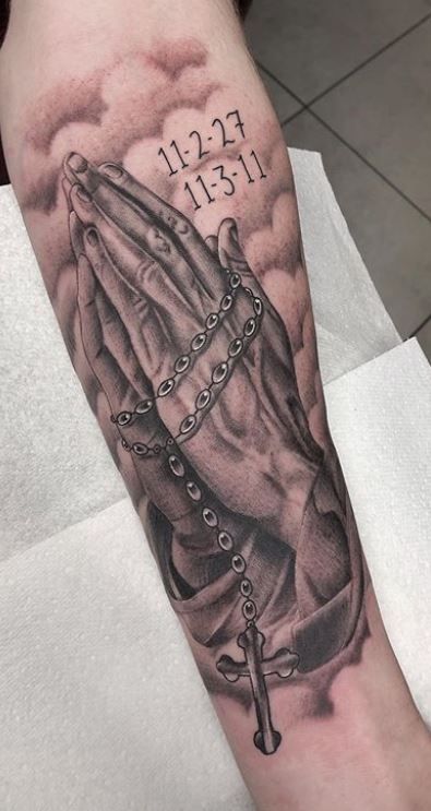 Praying Hand Tattoos 117