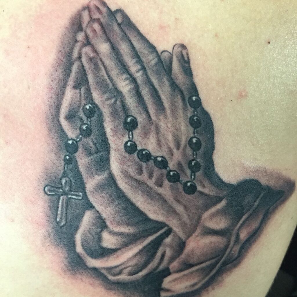 Praying Hand Tattoos 118