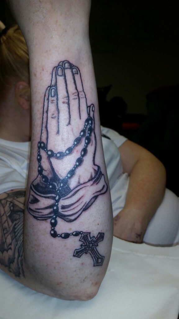 Praying Hand Tattoos 128