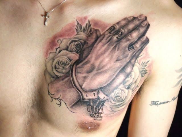 Praying Hand Tattoos 132
